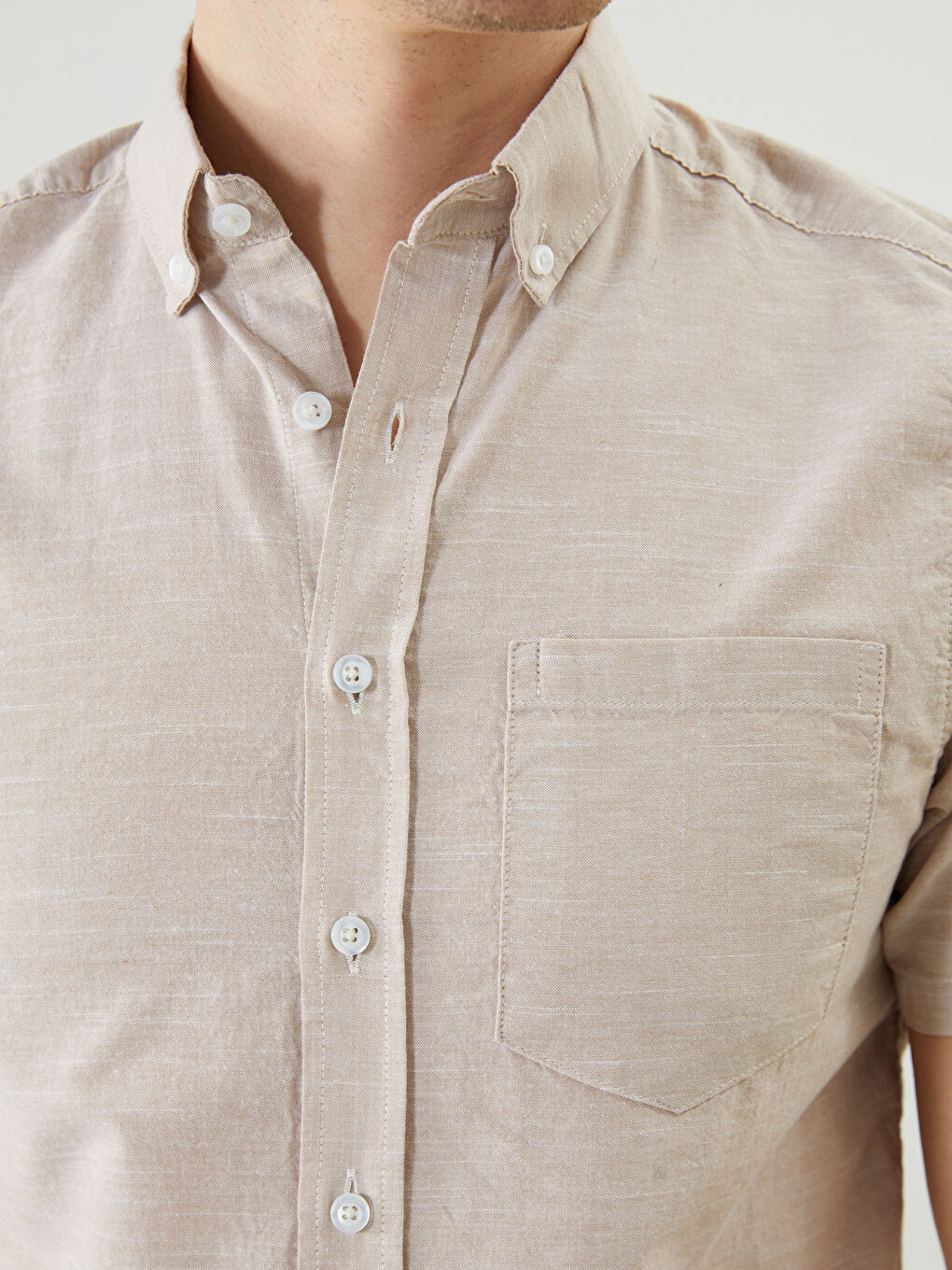Regular Fit Short Sleeve Men's Shirt -S59836Z8-CR8