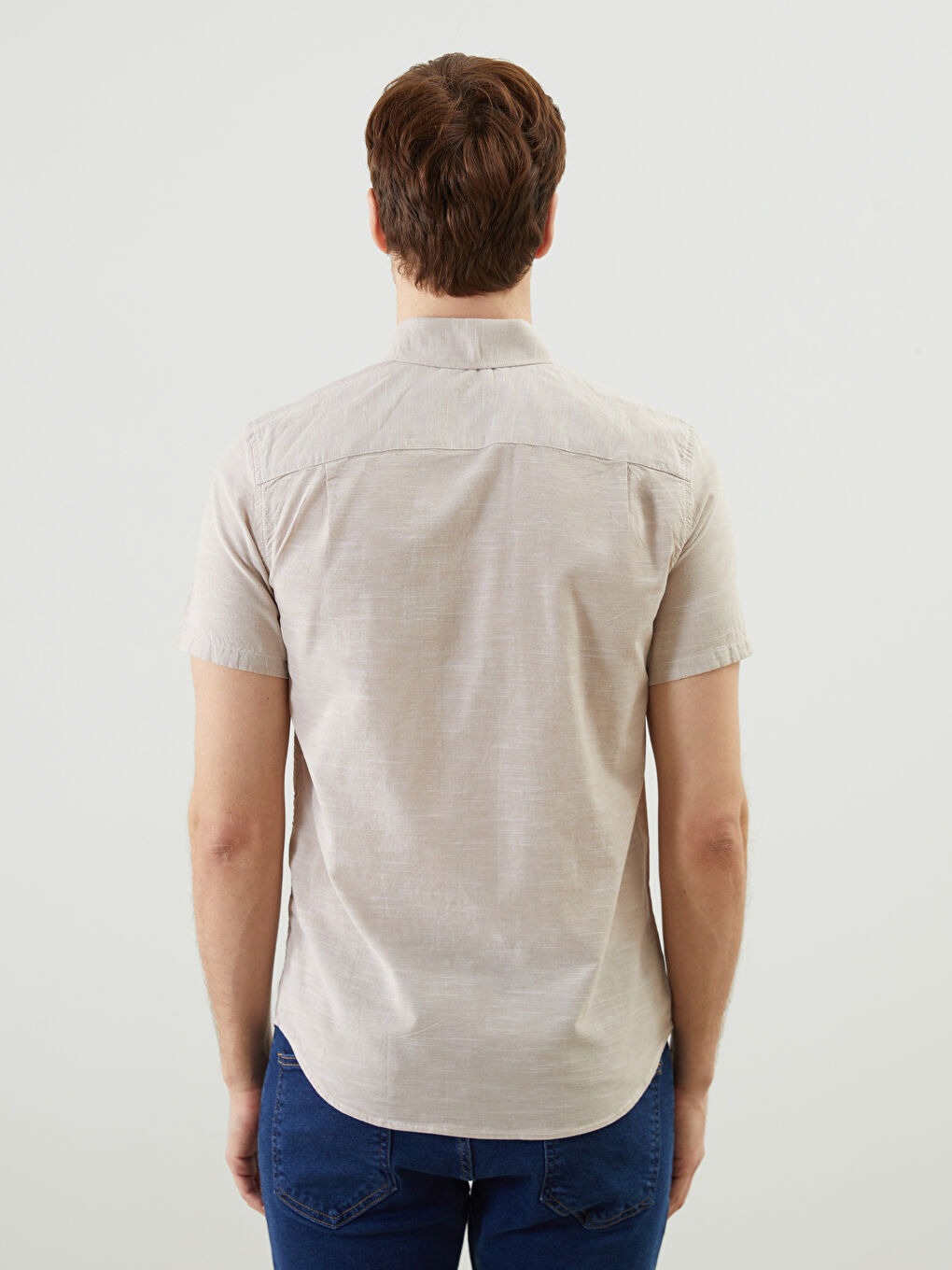 Regular Fit Short Sleeve Men's Shirt -S59836Z8-CR8
