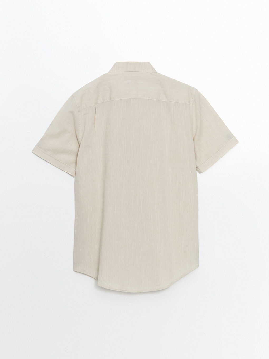 قميص رجالي كم قصير بقماش خليط كتان بقصة عادية LCWAIKIKI Classic-9