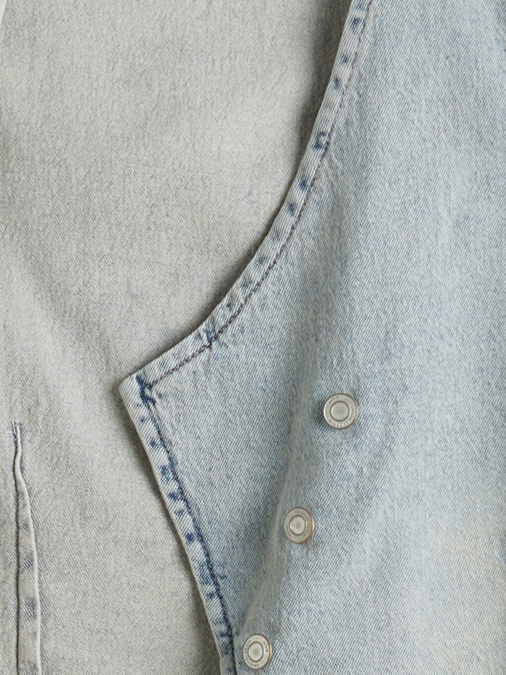 LCW Vision V Neck Women's Denim Waistcoat -S59844Z8-507