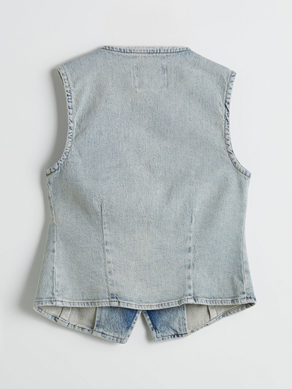 LCW Vision V Neck Women's Denim Waistcoat -S59844Z8-507