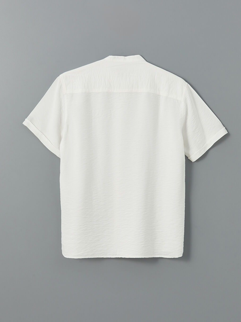 Men's Short Sleeve Mandarin Collar Shirt -S59845Z8-KE8
