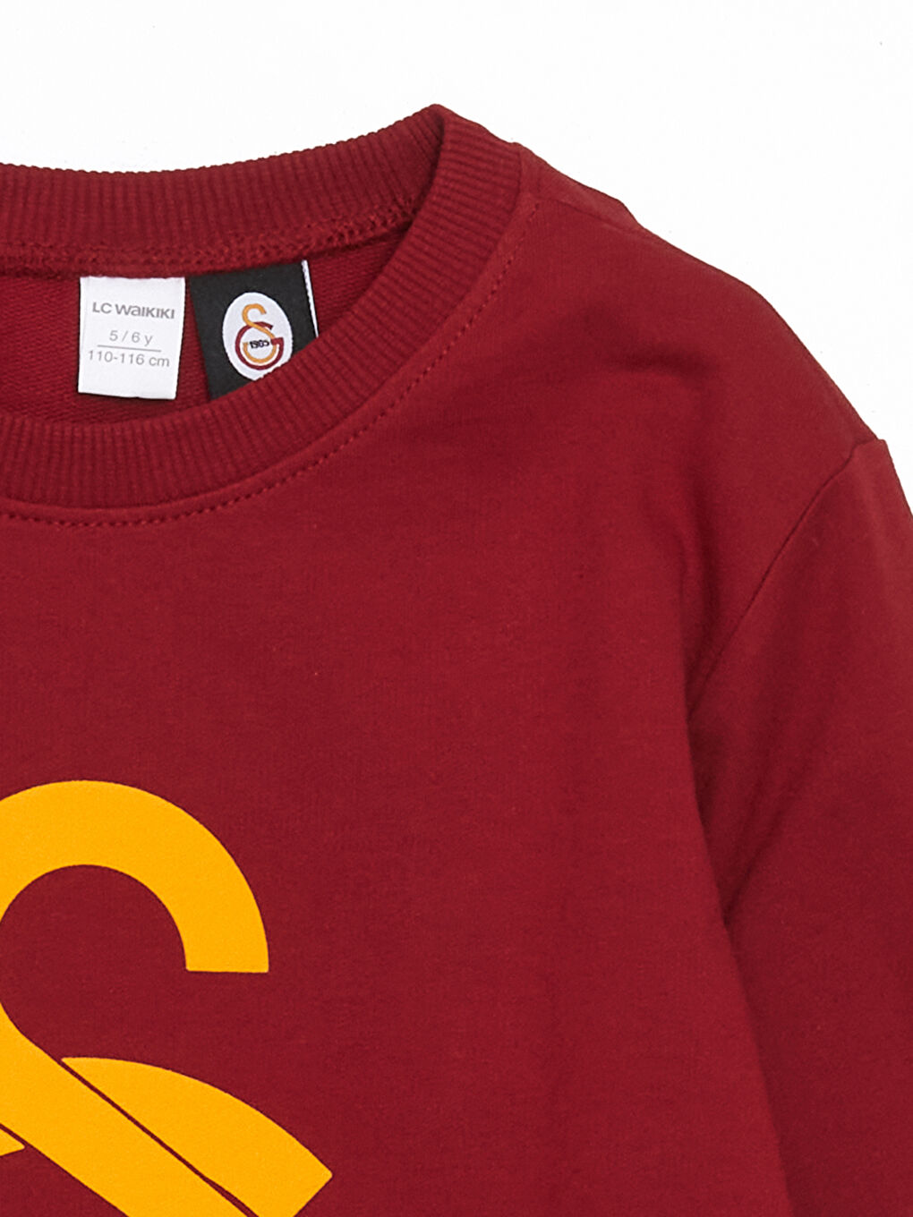 LCW Kids Kırmızı Bisiklet Yaka Galatasaray Baskılı Erkek Çocuk Sweatshirt ve Eşofman Alt 2'li - 2