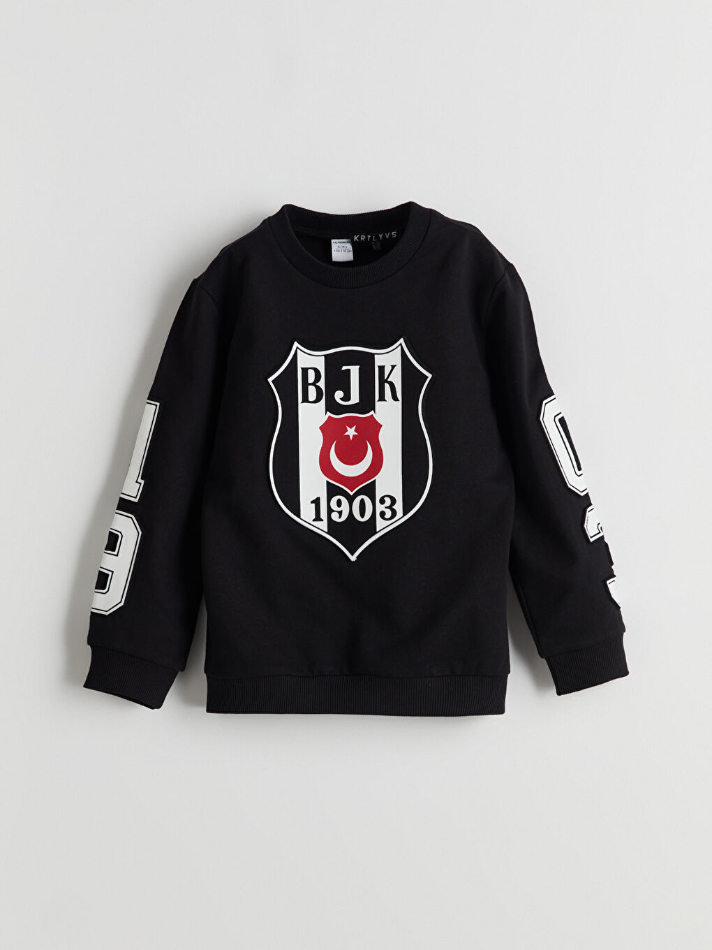 Siyah Beşiktaş Baskılı Erkek Çocuk Sweatshirt