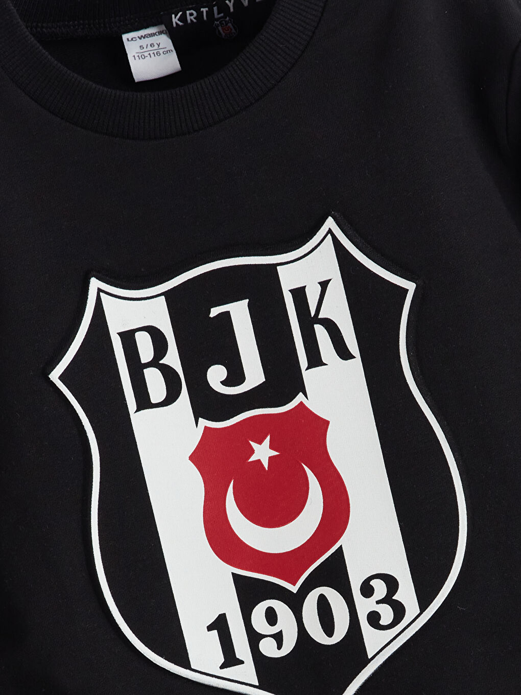 Siyah Beşiktaş Baskılı Erkek Çocuk Sweatshirt-2