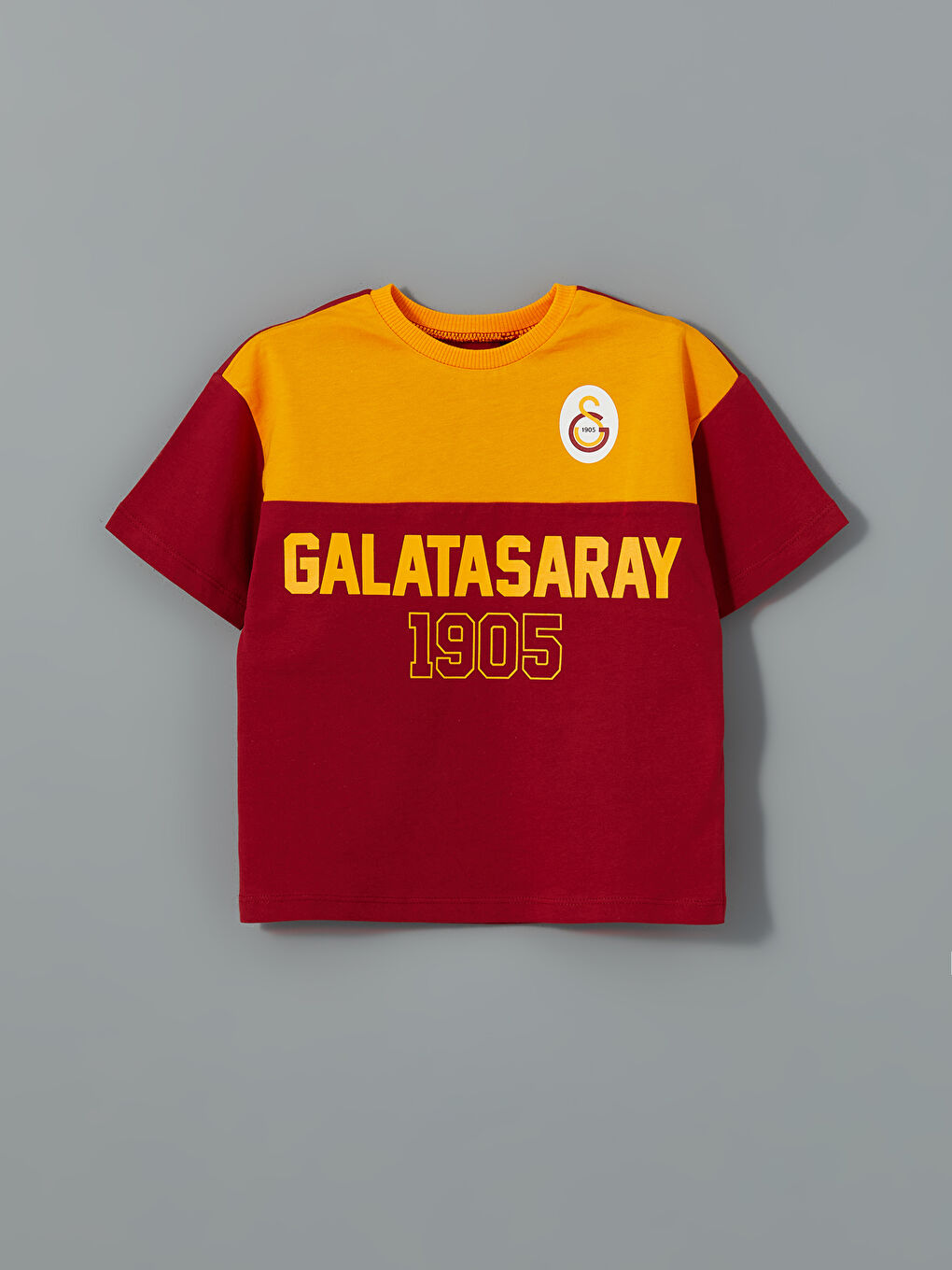 LCW Kids Sarı Bisiklet Yaka Galatasaray Baskılı Erkek Çocuk Tişört 2'li - 2