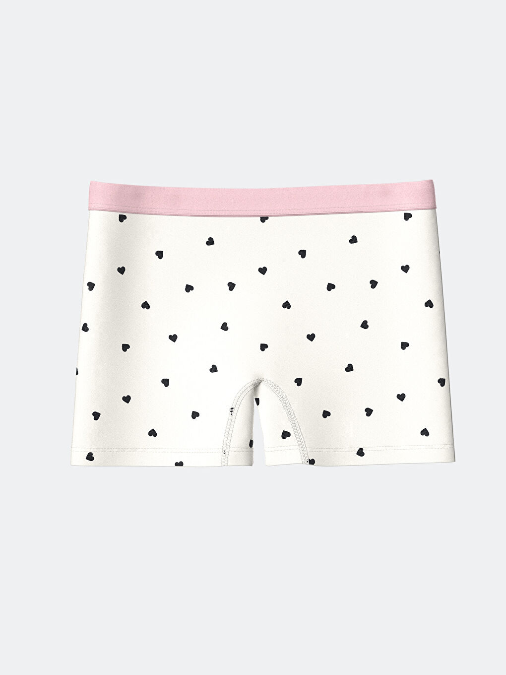 Ekru Baskılı Kız Çocuk Boxer