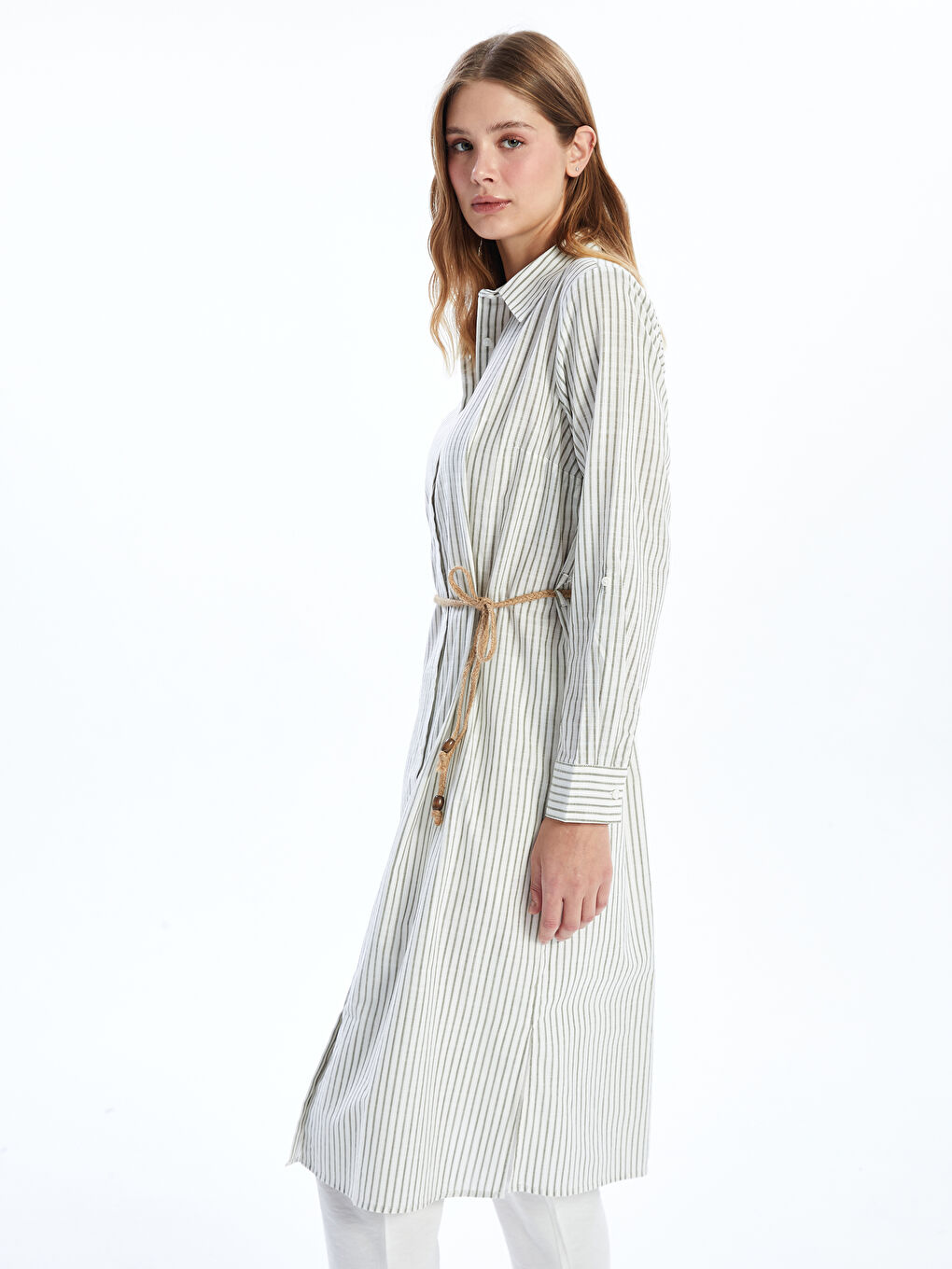 Striped Women's Shirt Tunic -S59917Z8-LGE