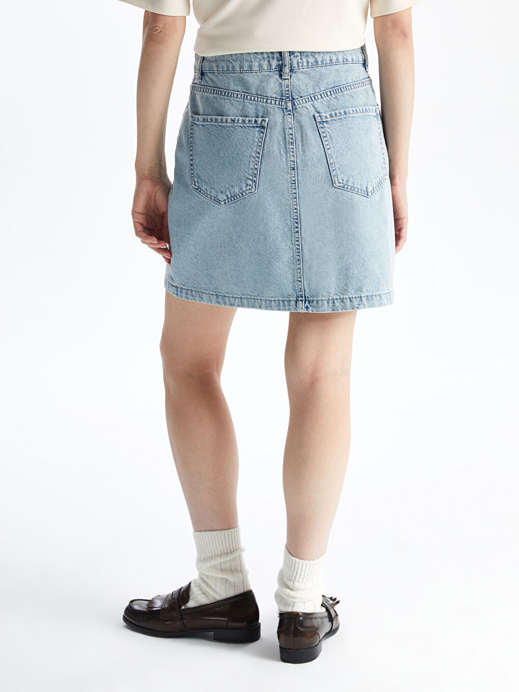 Standard Fit Women's Jean Skirt -S59921Z8-311