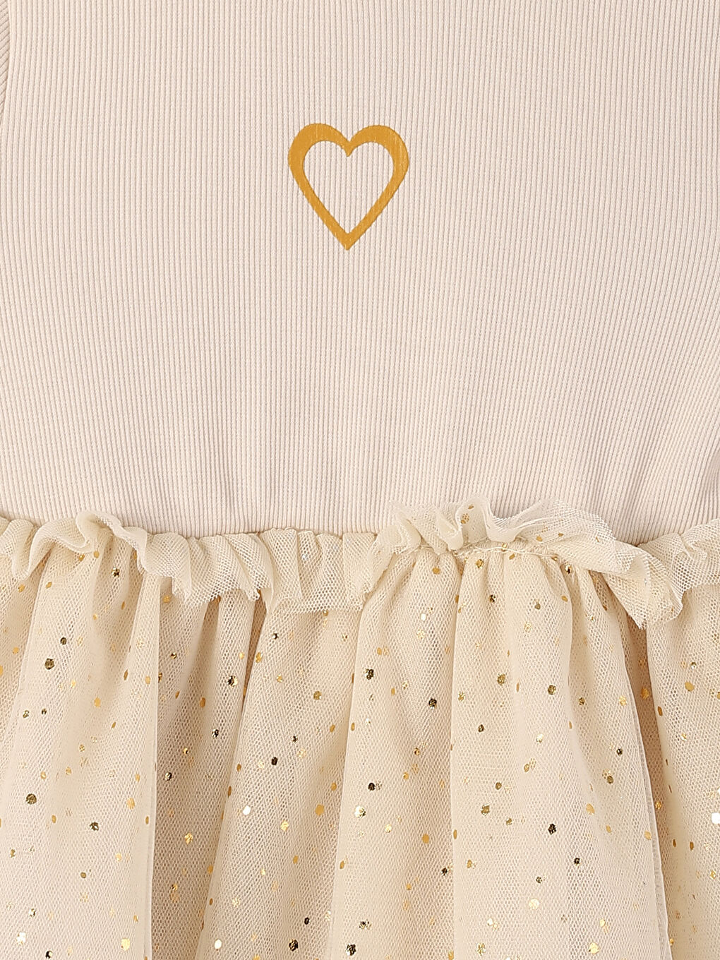 فستان للبنات حديثي الولادة بياقة دائرية وكم طويل-3