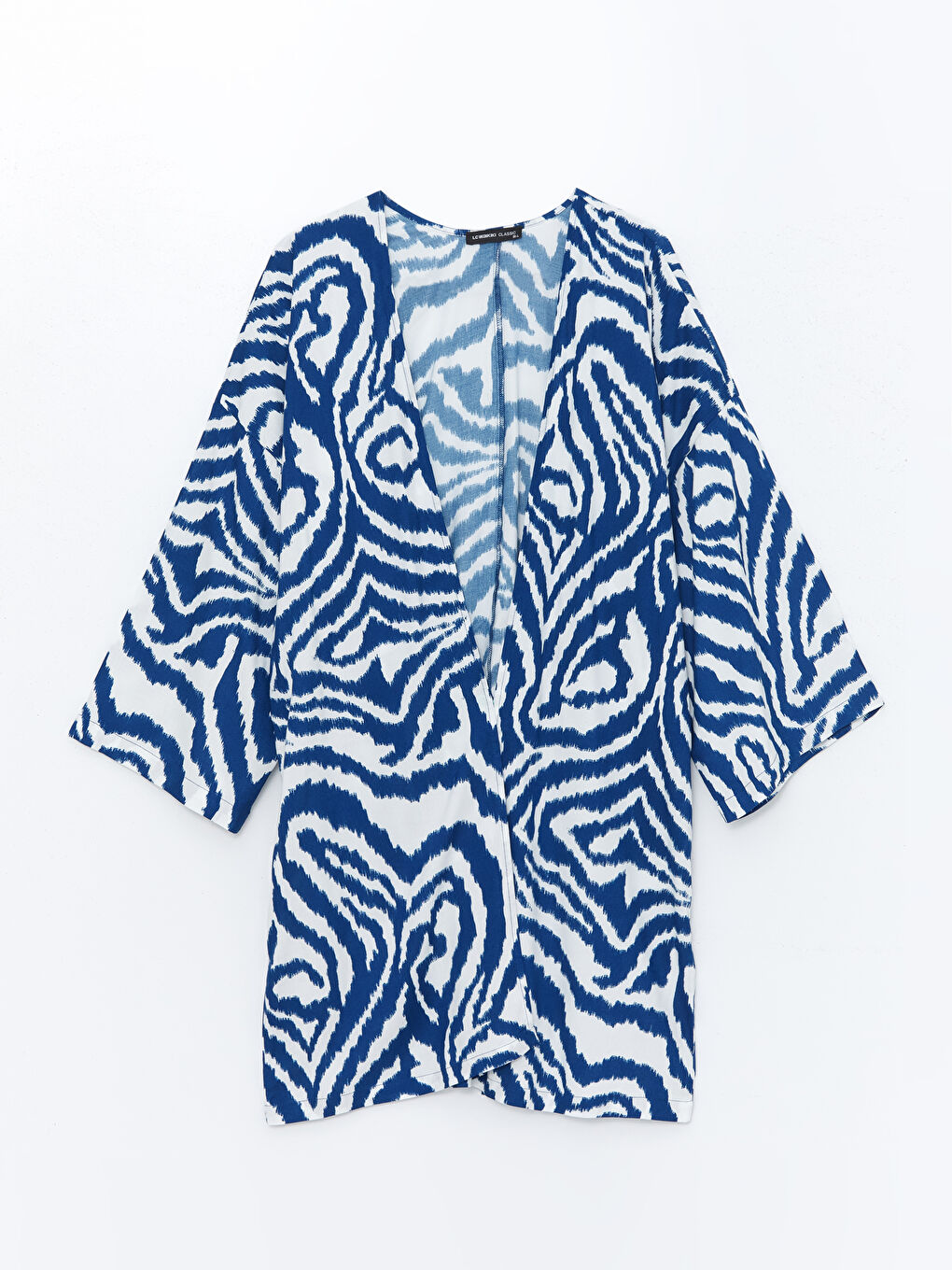 Shawl Collar Patterned Oversize Women's Kimono -S59928Z8-LQQ