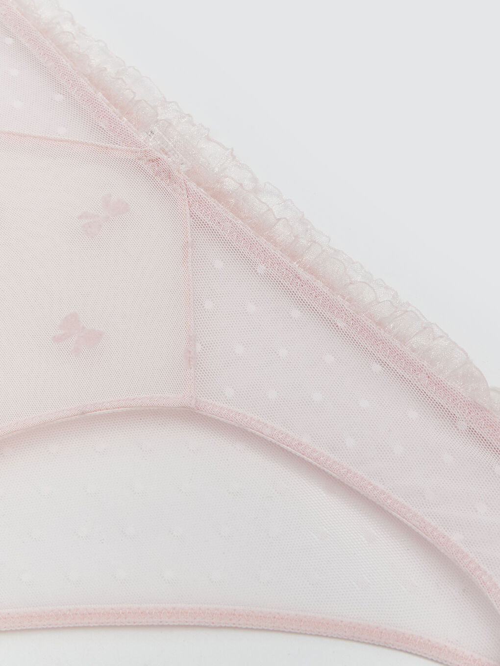 Pembe Dantelli Fantezi Bikini Külot-2