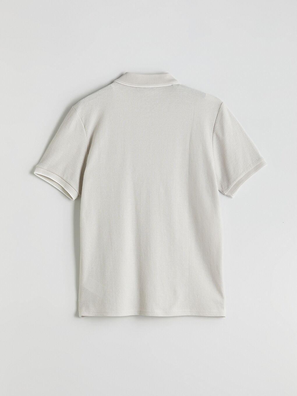 Polo Neck Short Sleeve Men's Textured T-Shirt -S59969Z8-J0B