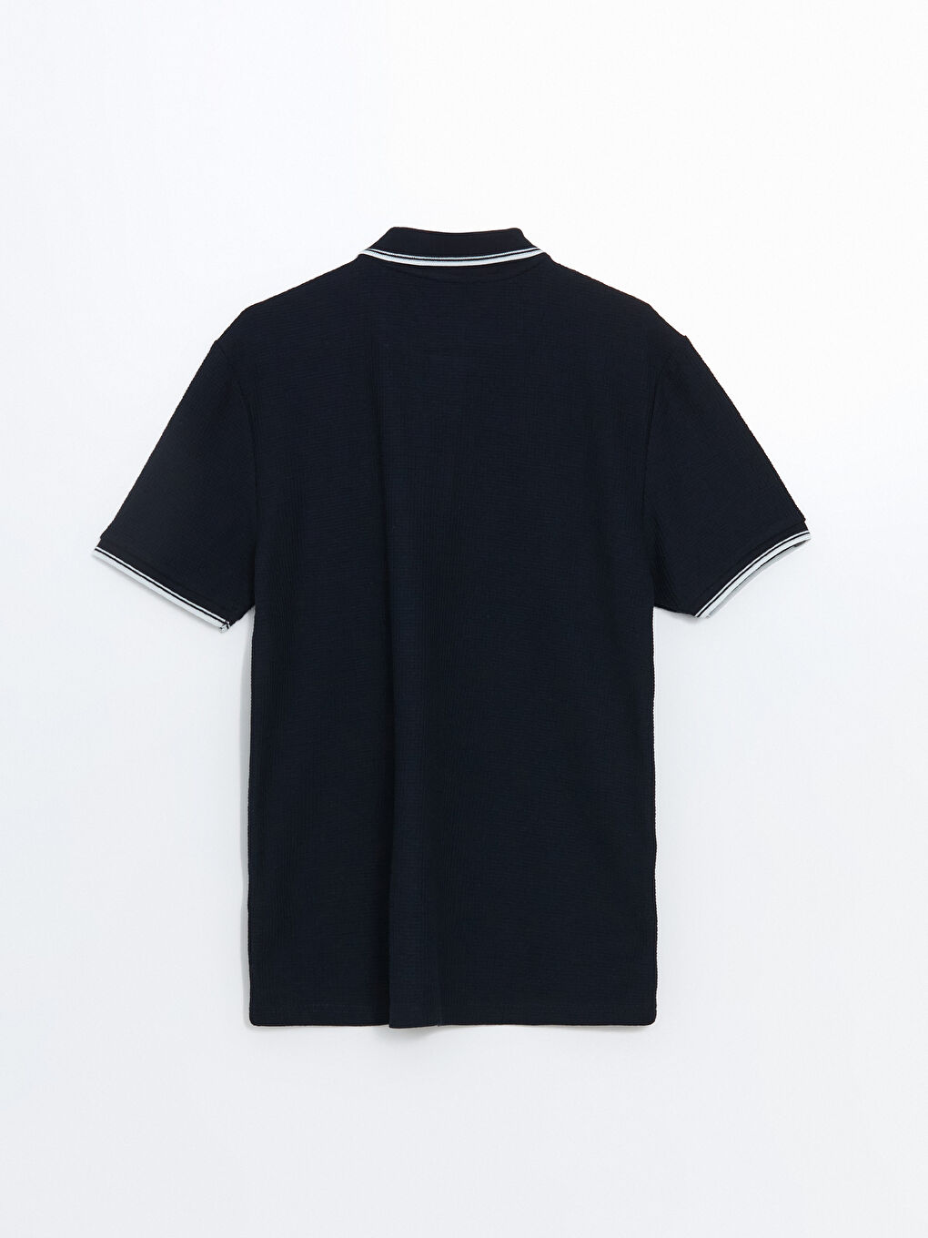 Polo Neck Short Sleeve Men's Textured T-Shirt -S59969Z8-RFH