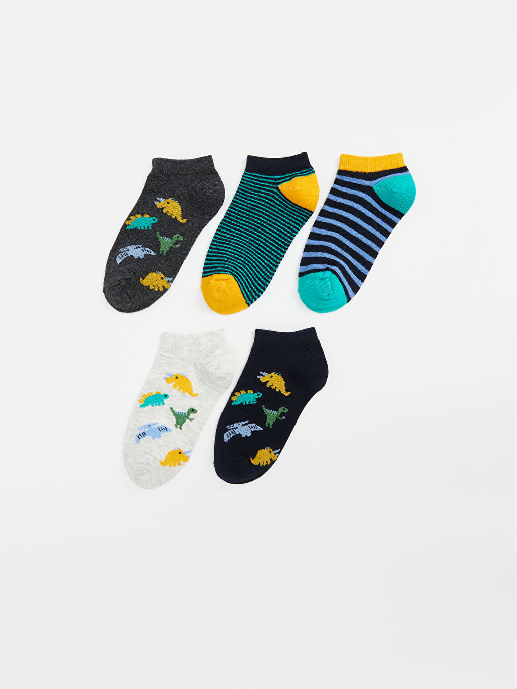 Patterned Boy's Booties Socks 5 Pack -S5AA15Z4-K00