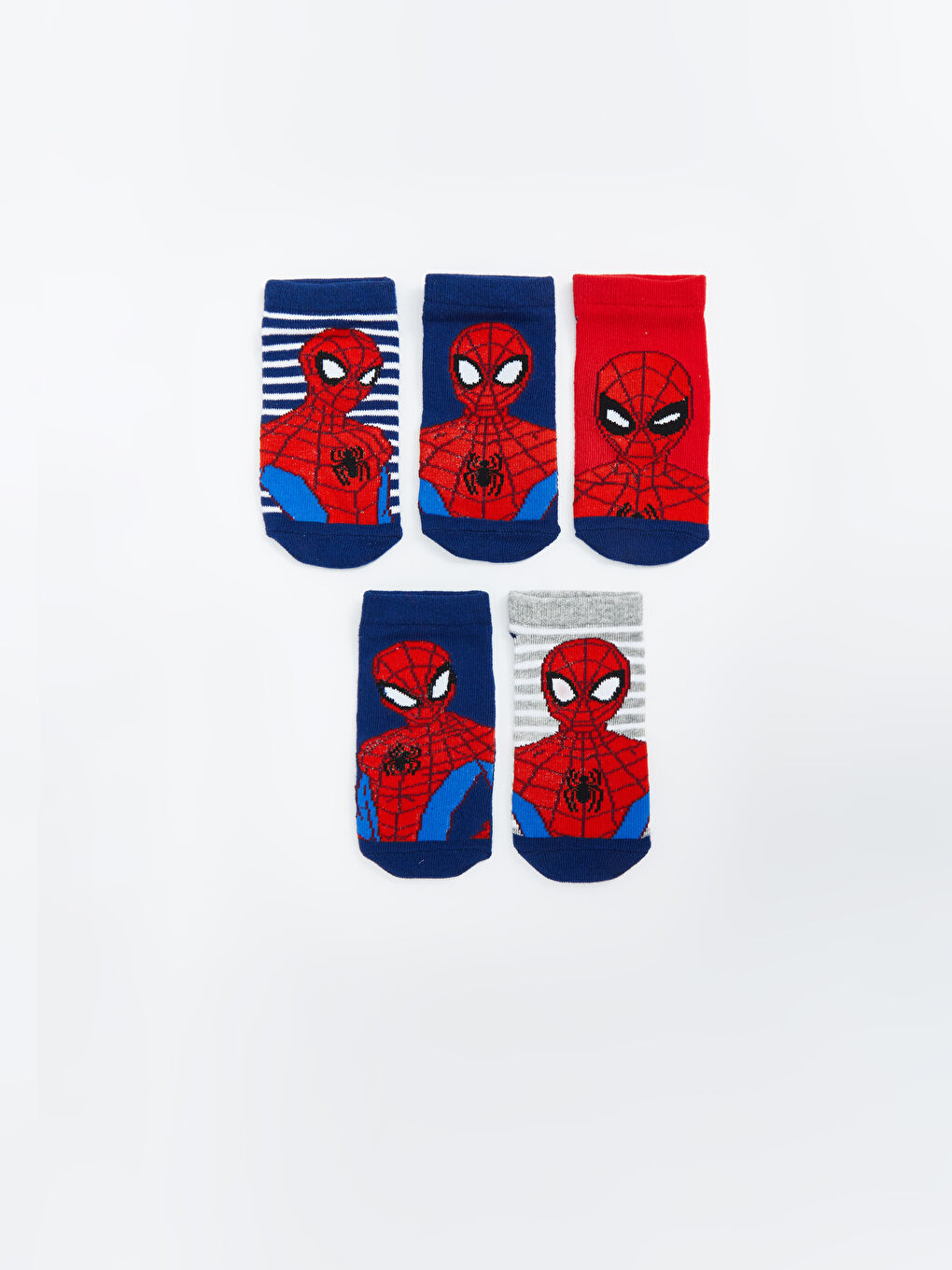 Spider-Man Patterned Boys Booties Socks 5 Pack -S5AA40Z4-K00