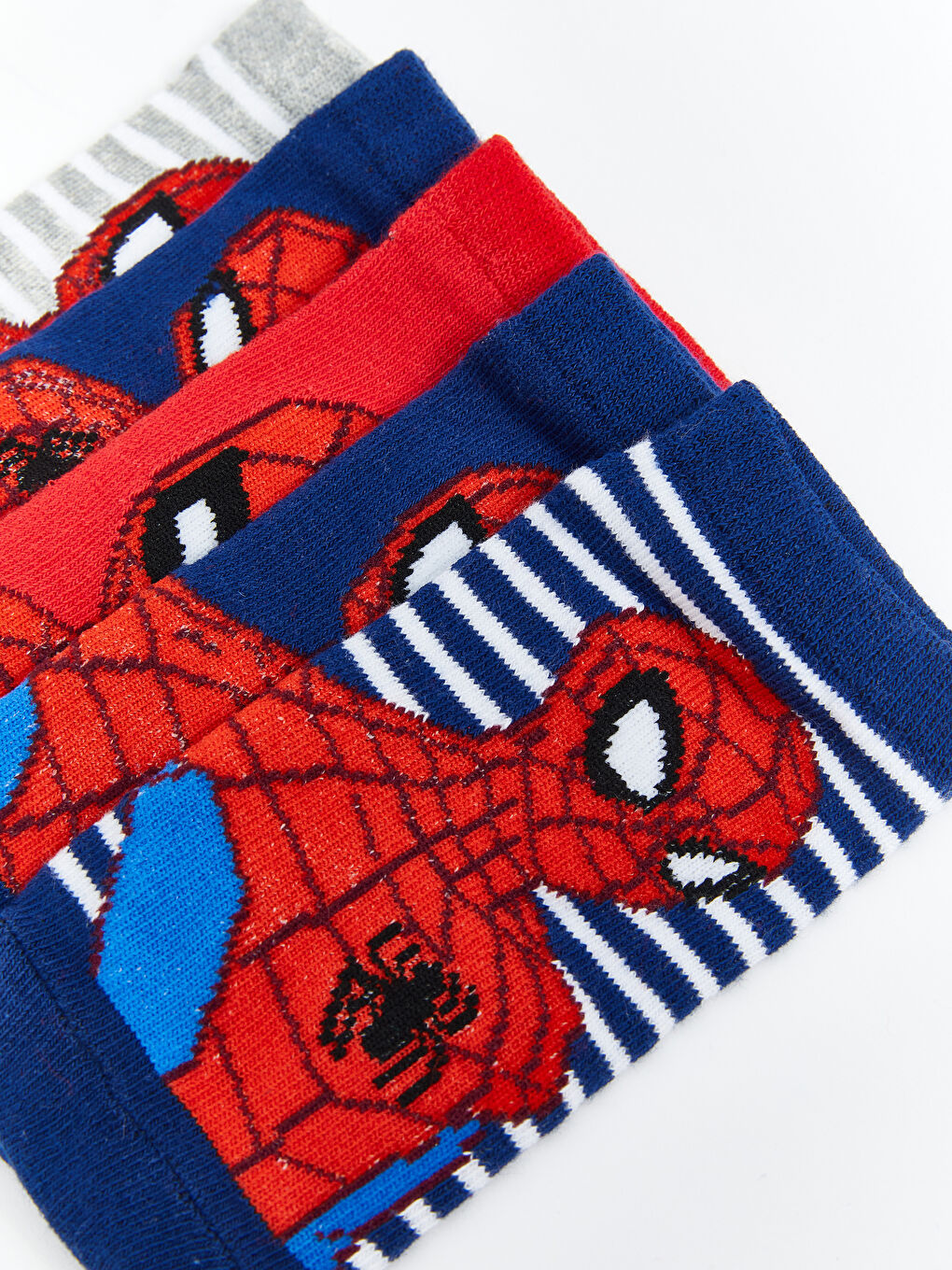 Spider-Man Patterned Boys Booties Socks 5 Pack -S5AA40Z4-K00