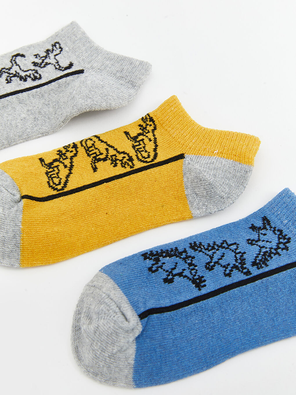 Patterned Boys Trainer Socks 5 Pack -S5AA91Z4-K00