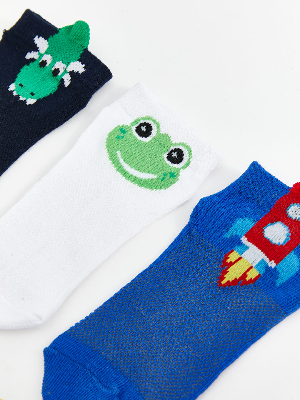 Patterned Boys Trainer Socks 5 Pack -S5AA95Z4-K00