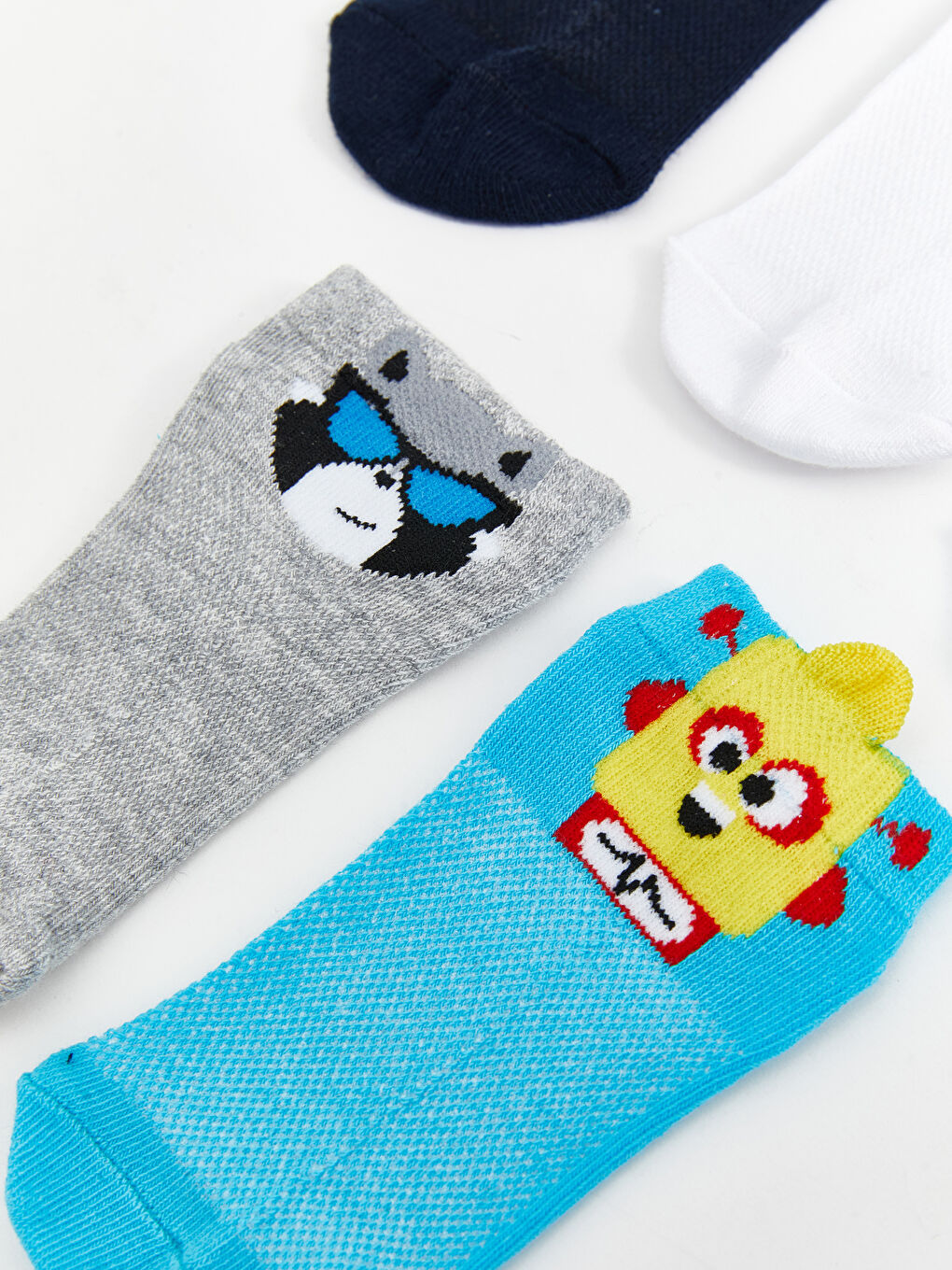 Patterned Boys Trainer Socks 5 Pack -S5AA95Z4-K00