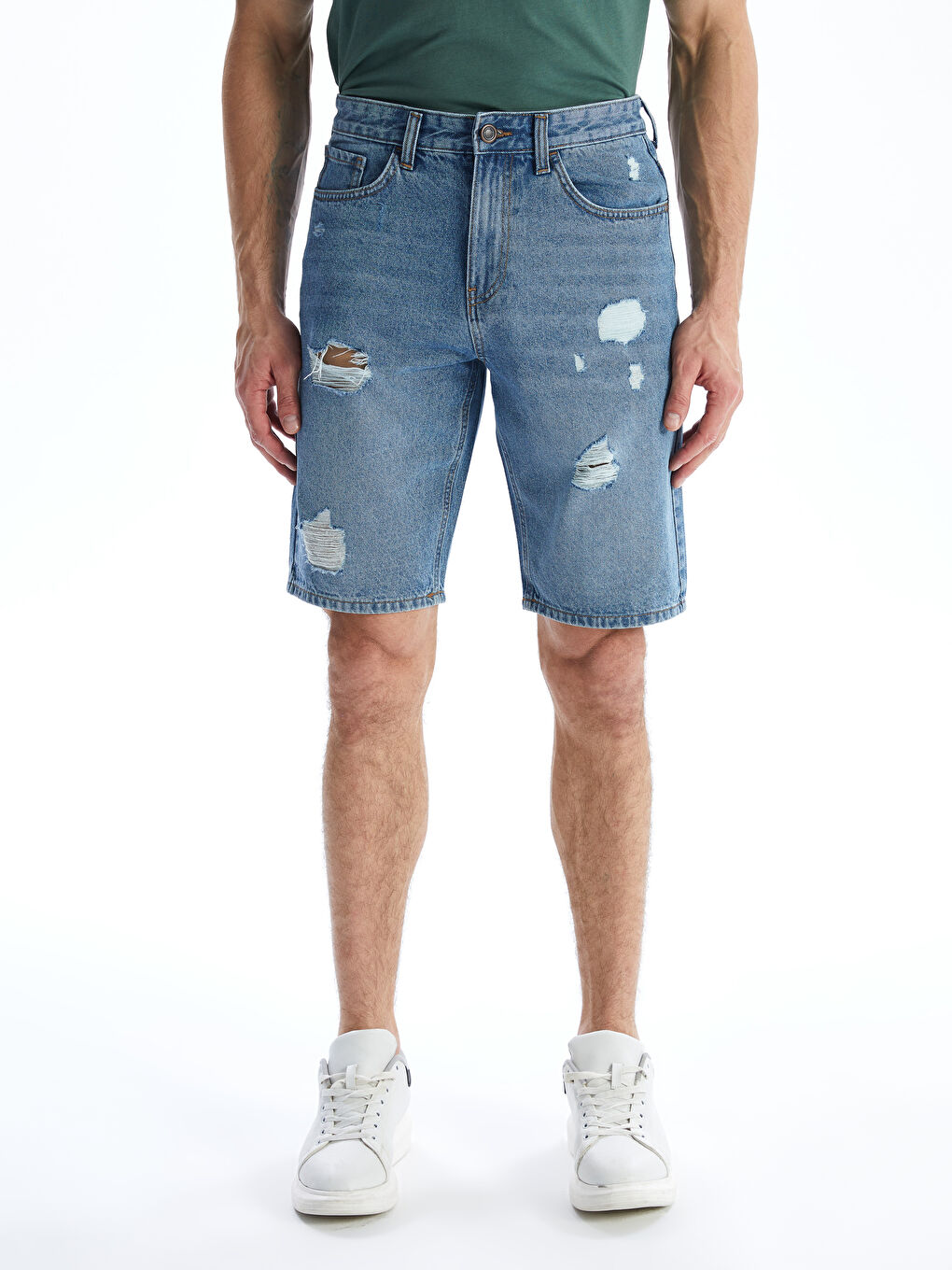 LCW Jeans Standard Fit Men's Denim Shorts -S5AB30Z8-H45