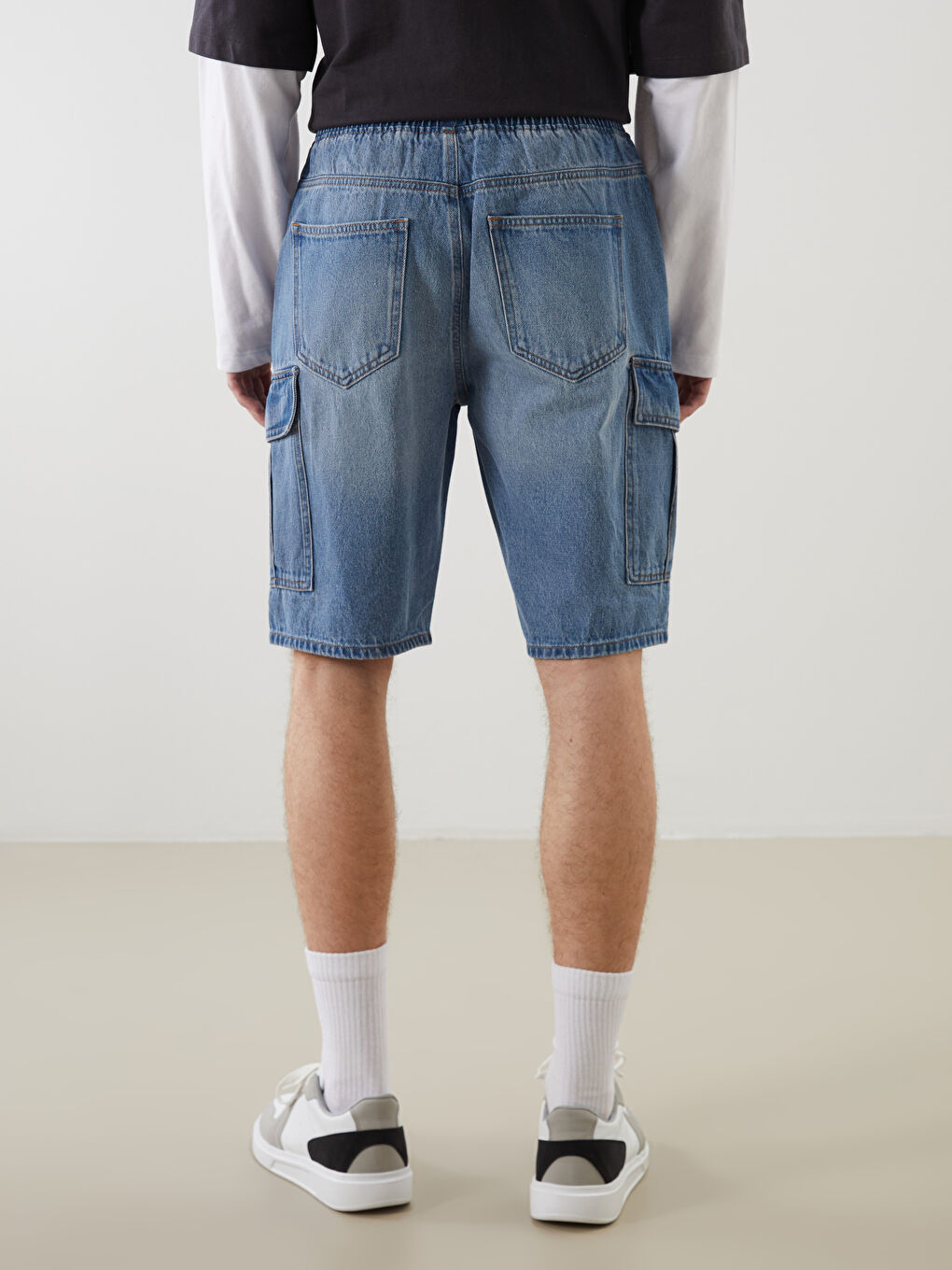 Standard Fit Men's Denim Shorts -S5AB34Z8-H45
