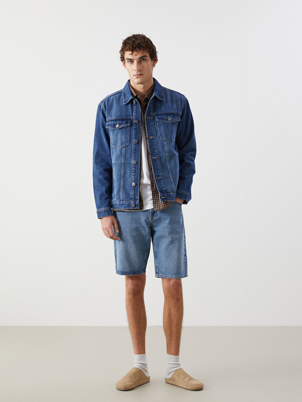 Джинсовые Шорты Стандартного Кроя для Мужчин