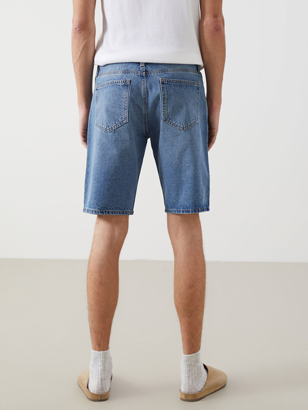 Джинсовые Шорты Стандартного Кроя для Мужчин-3