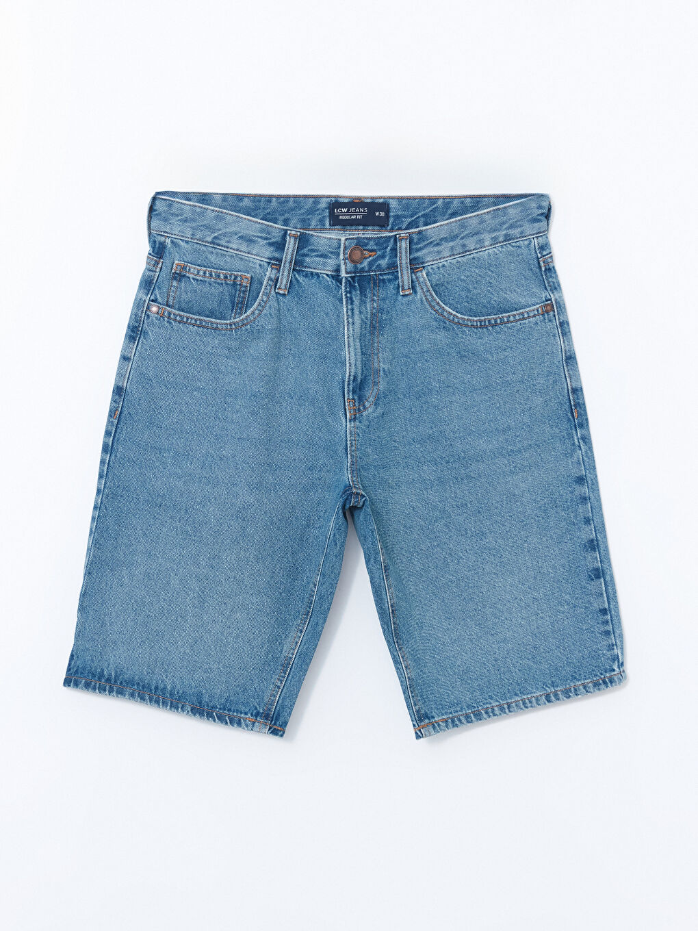 Джинсовые Шорты Стандартного Кроя для Мужчин-4