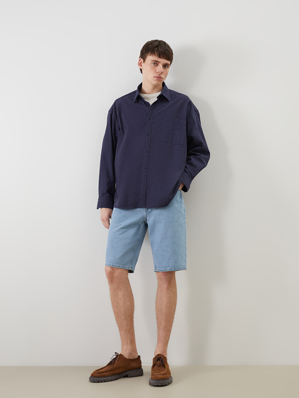 Standard Fit Men's Denim Shorts -S5AB44Z8-311