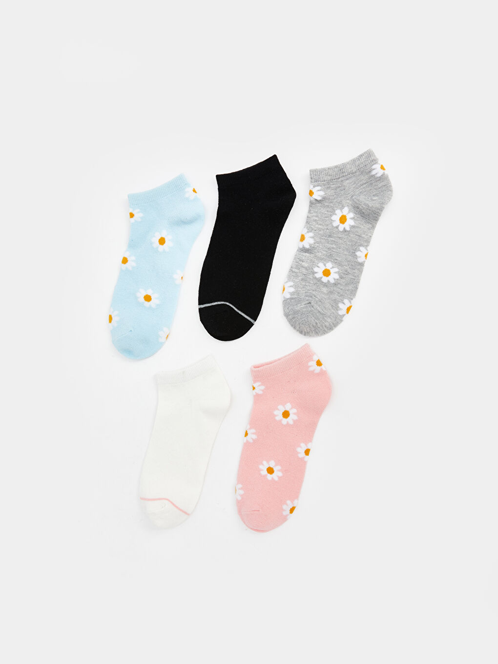 Floral Women's Booties Socks 5-Pack -S5AC45Z8-QXE