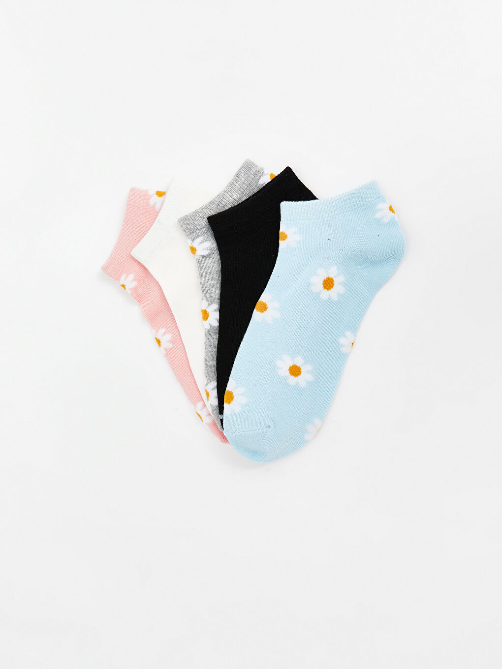 Floral Women's Booties Socks 5-Pack -S5AC45Z8-QXE