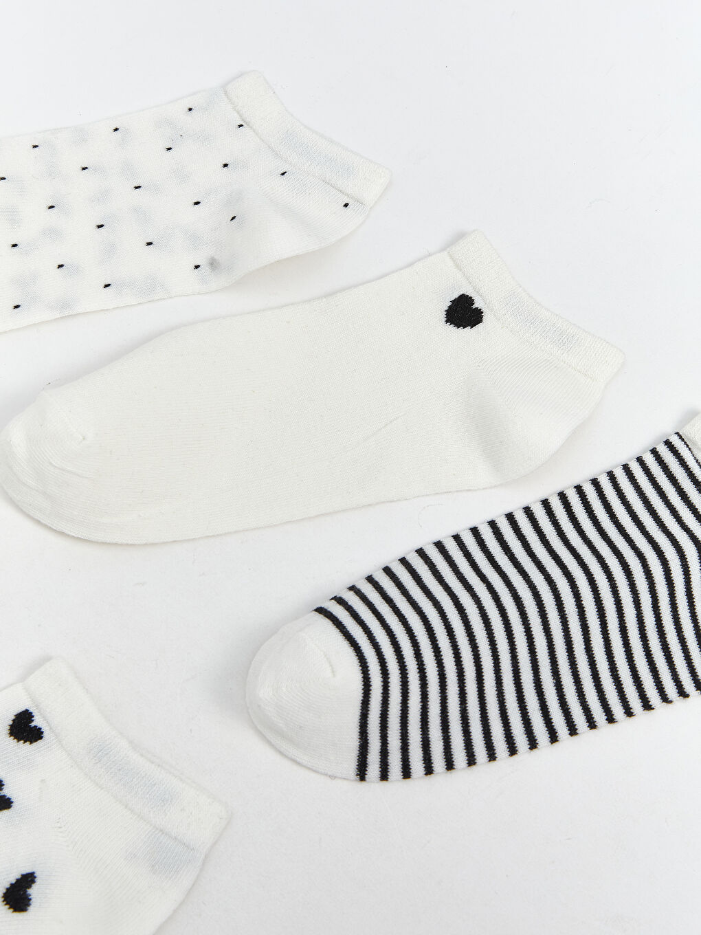 Patterned Women's Trainer Socks 5 Pack -S5AC48Z8-J1F