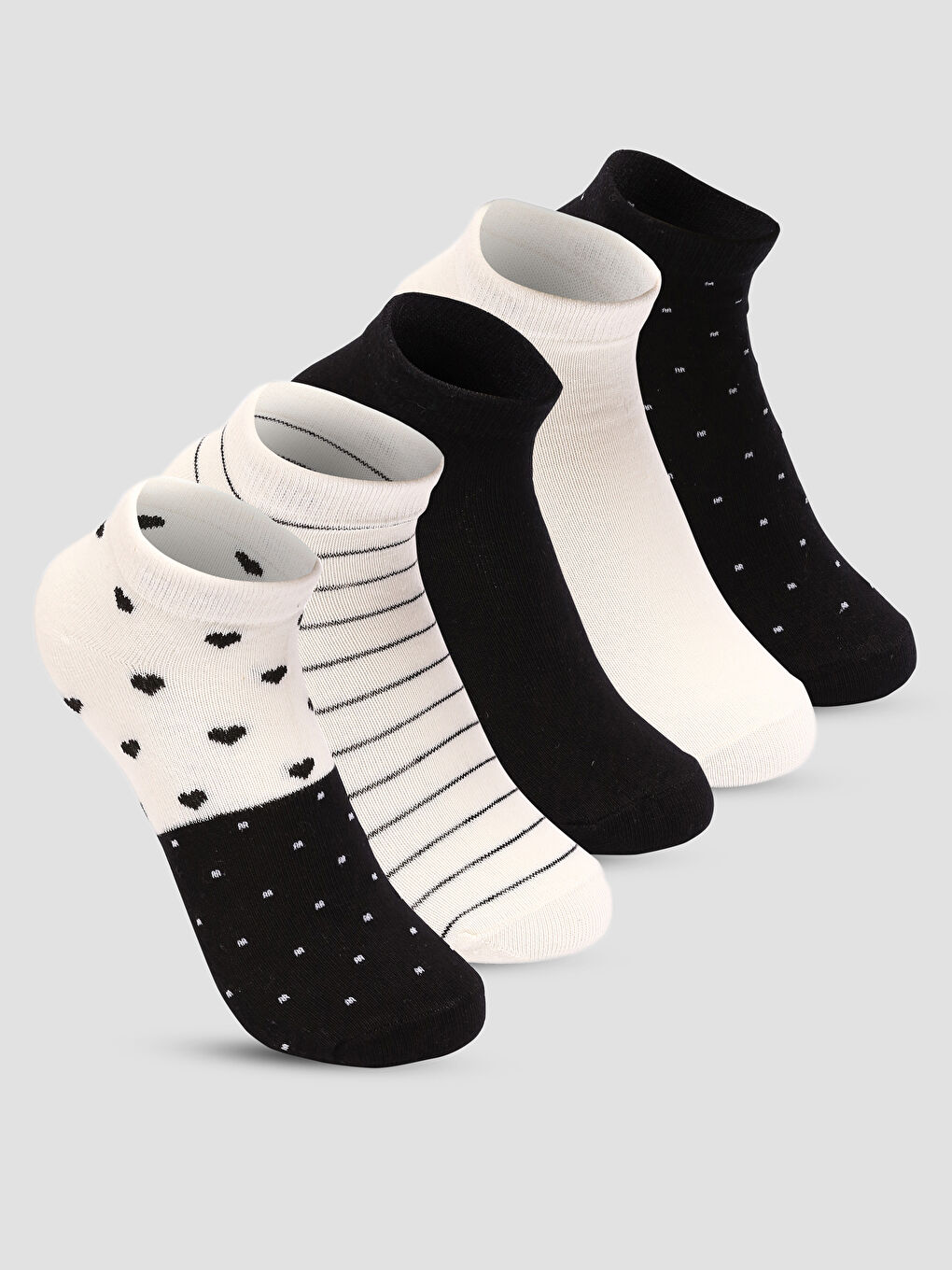 Узорчатые Женские Короткие Носки, 5 Штук