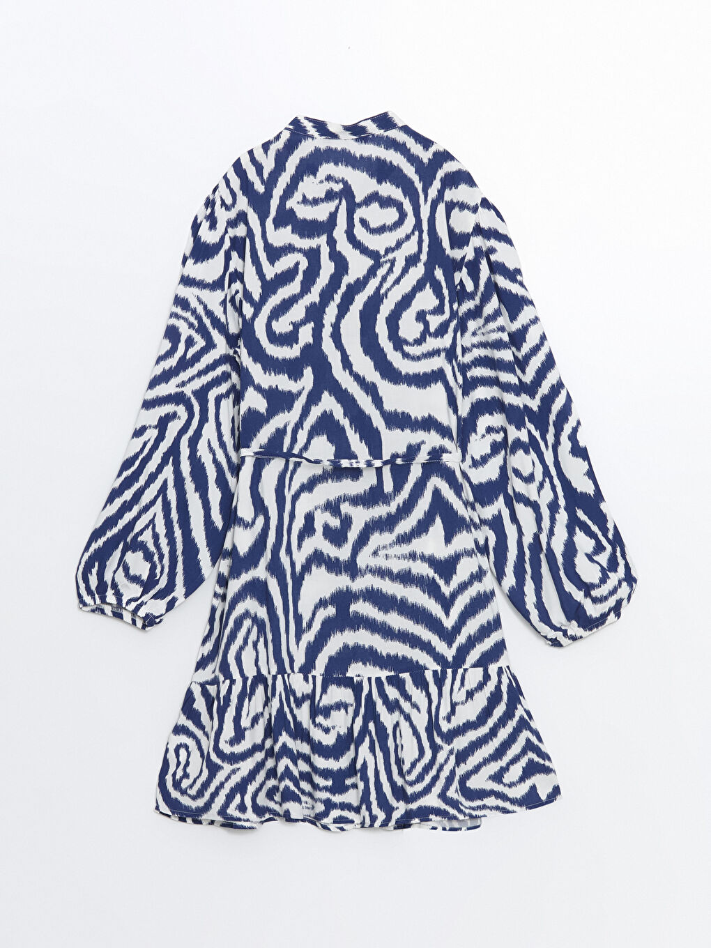 Grandad Collar Patterned Women's Shirt Tunic -S5AC73Z8-LSJ