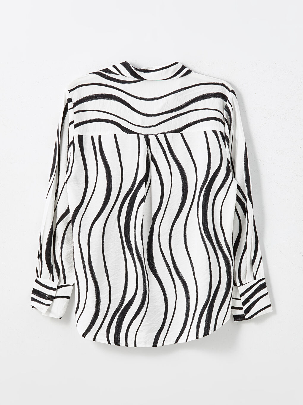 Zebra Patterned Women's Shirt -S5AC84Z8-VE4