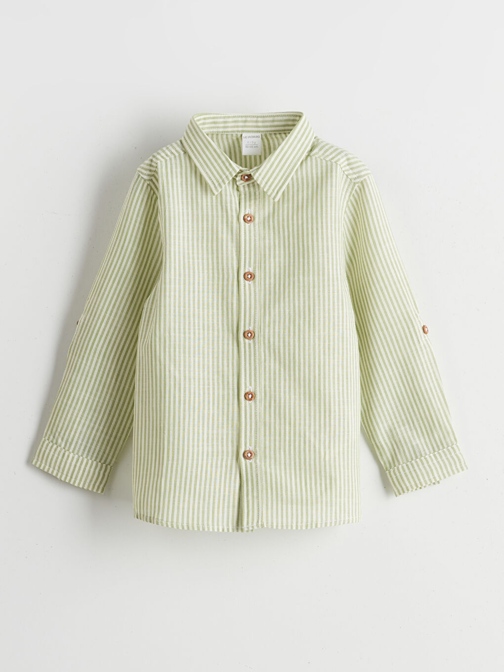 قميص بوبلين مخطط للأولاد-1