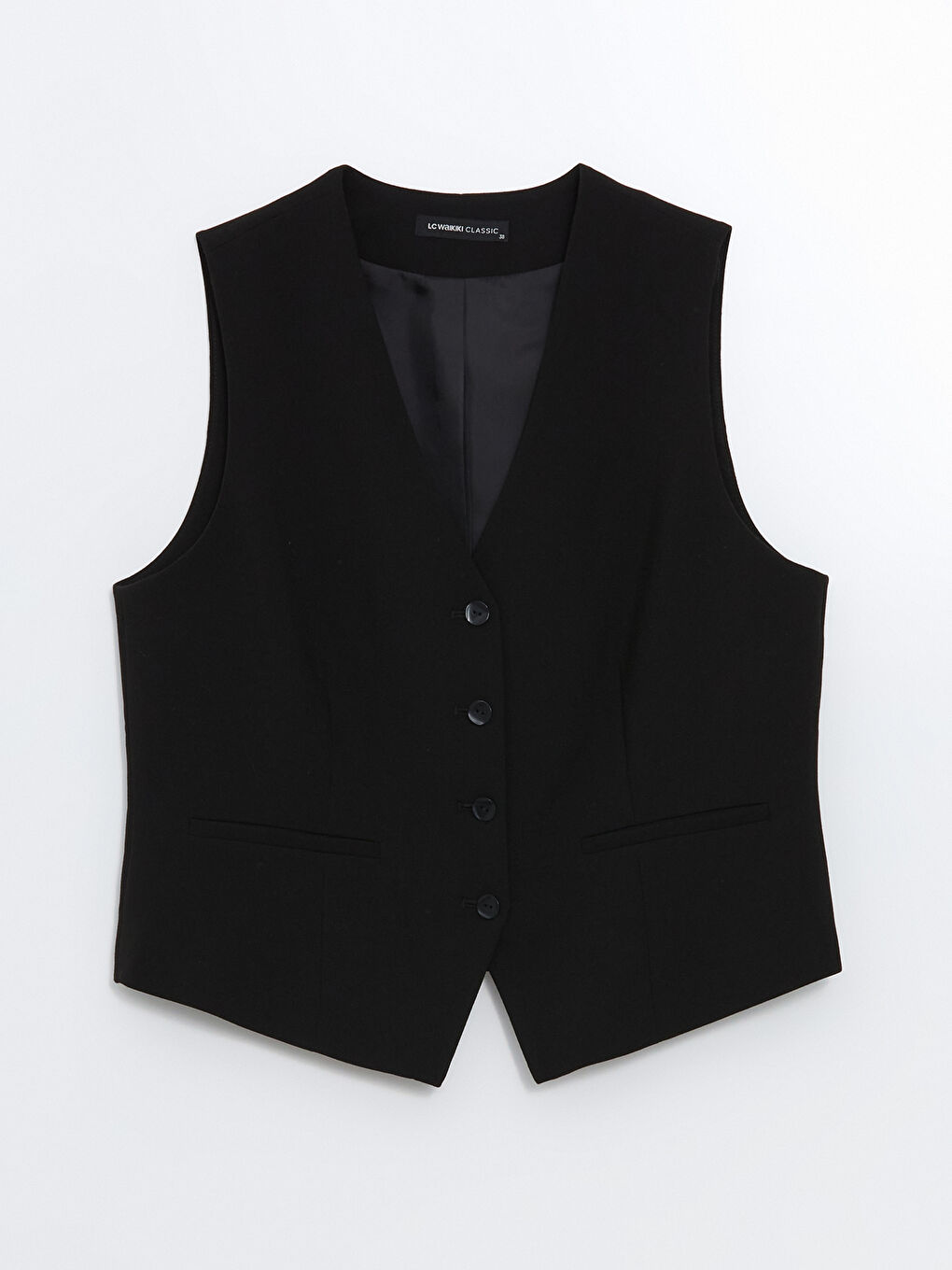 V Neck Women's Classic Waistcoat -S5AD05Z8-CVL