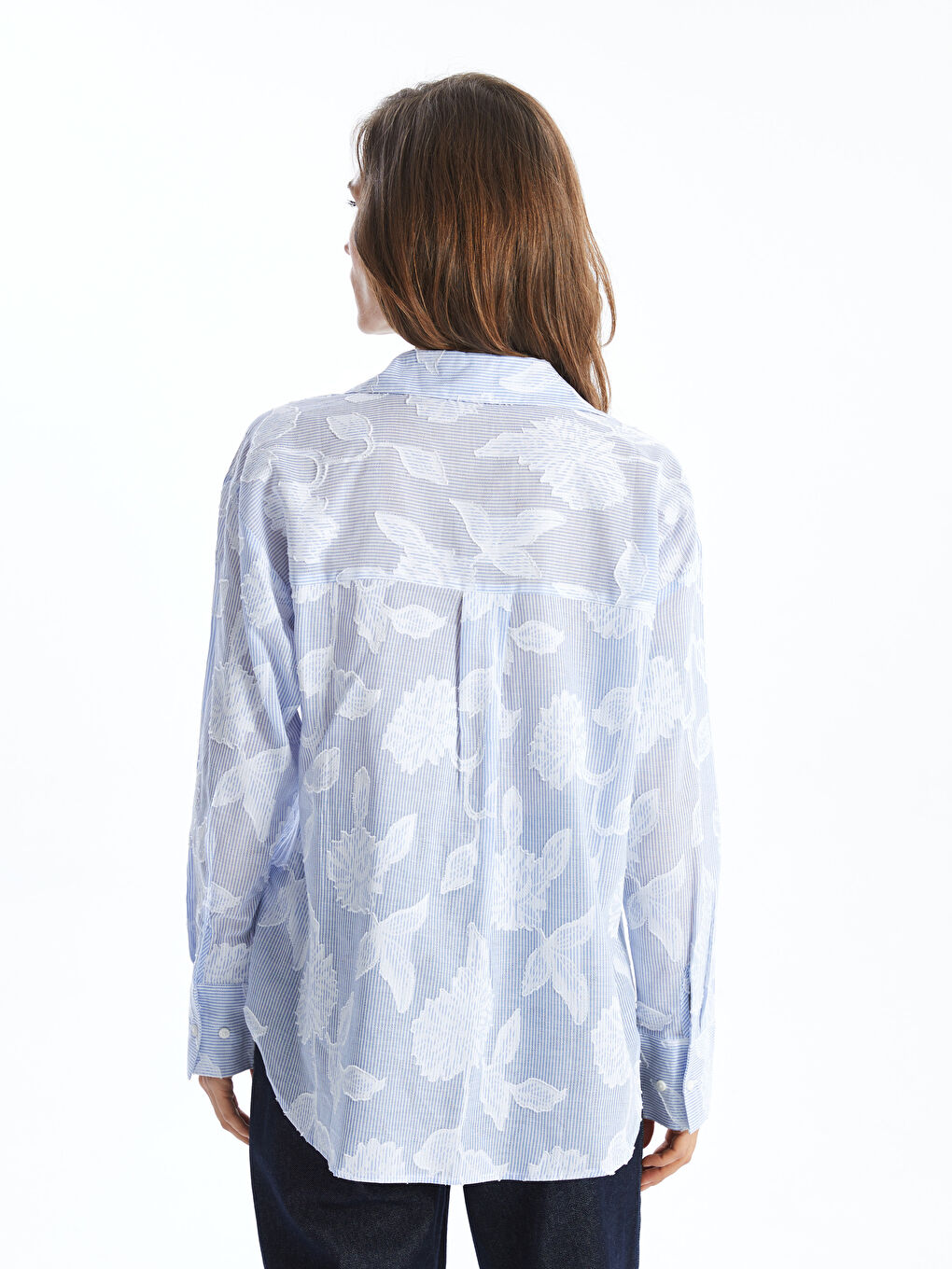 Patterned Women's Shirt -S5AD10Z8-LEN