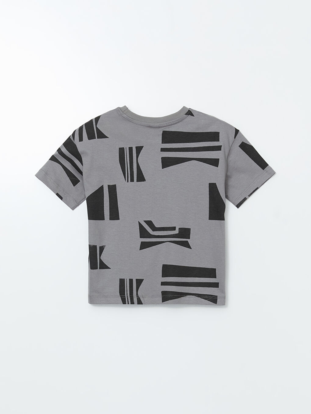 Crew Neck Printed Boys' T-Shirt -S5AE02Z1-GSE