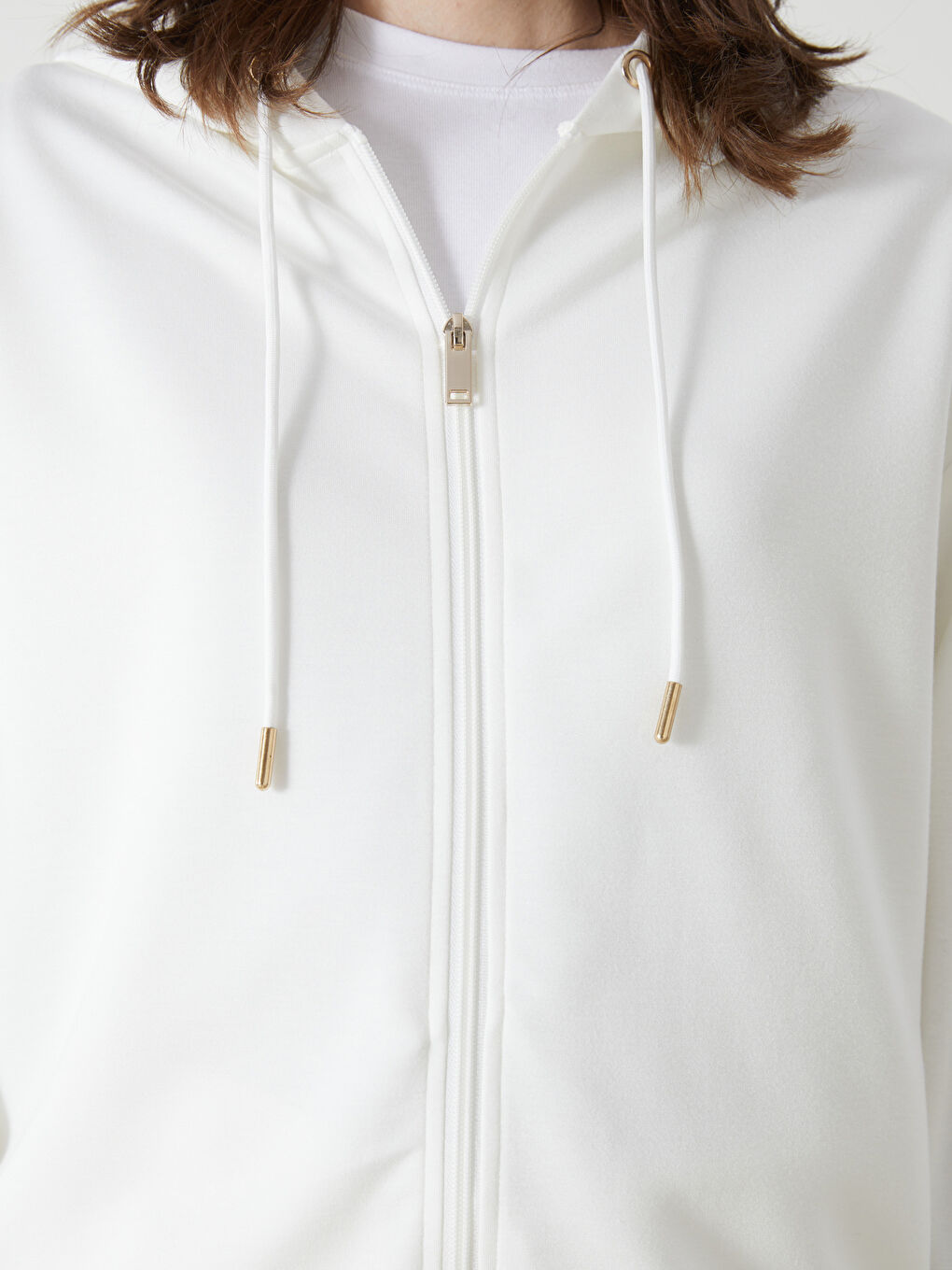 Hooded Women's Jacquard Cardigan -S5AE06Z8-FE8