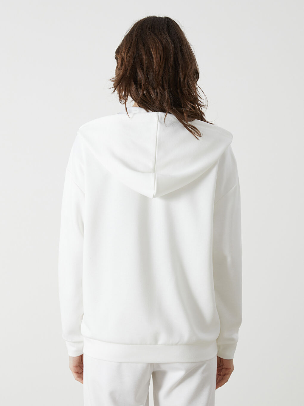 Hooded Women's Jacquard Cardigan -S5AE06Z8-FE8