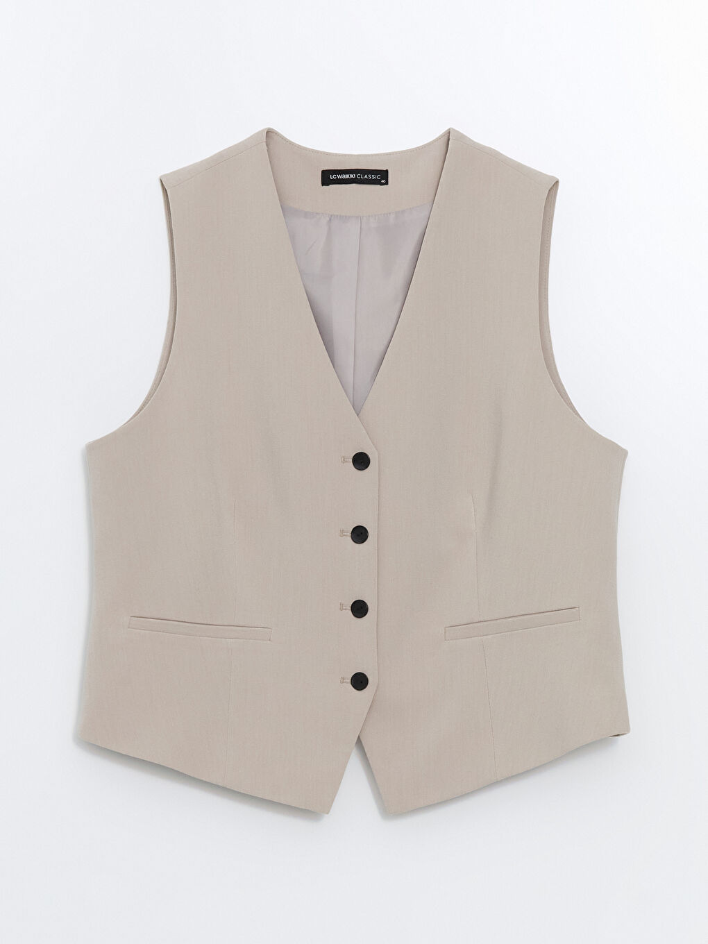 V Neck Women's Classic Waistcoat -S5AE09Z8-FGB
