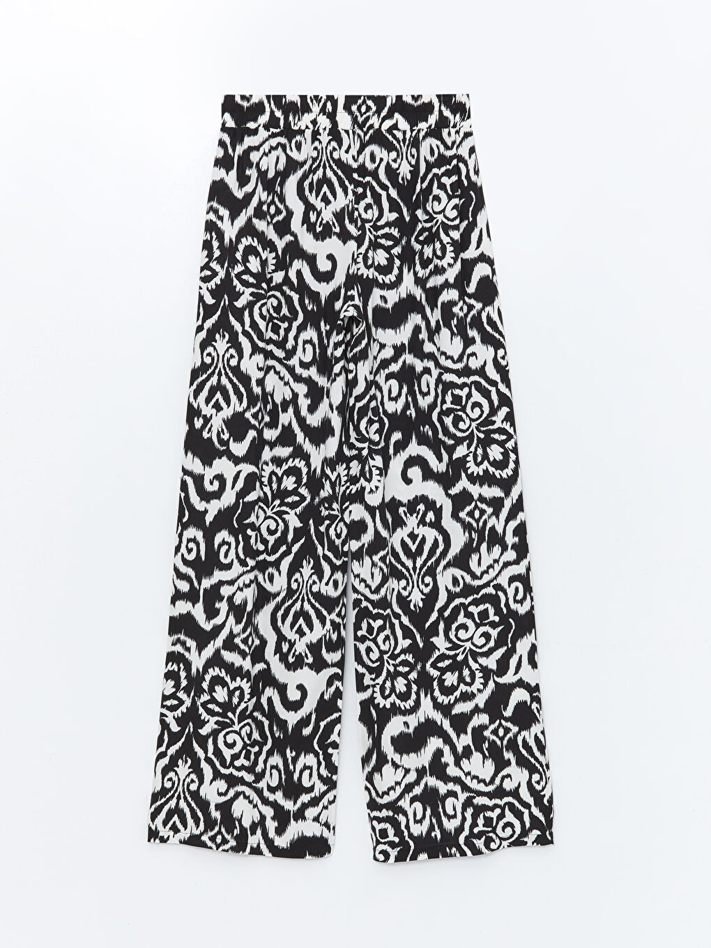 Gemusterte Damenhose mit elastischem Bund-5