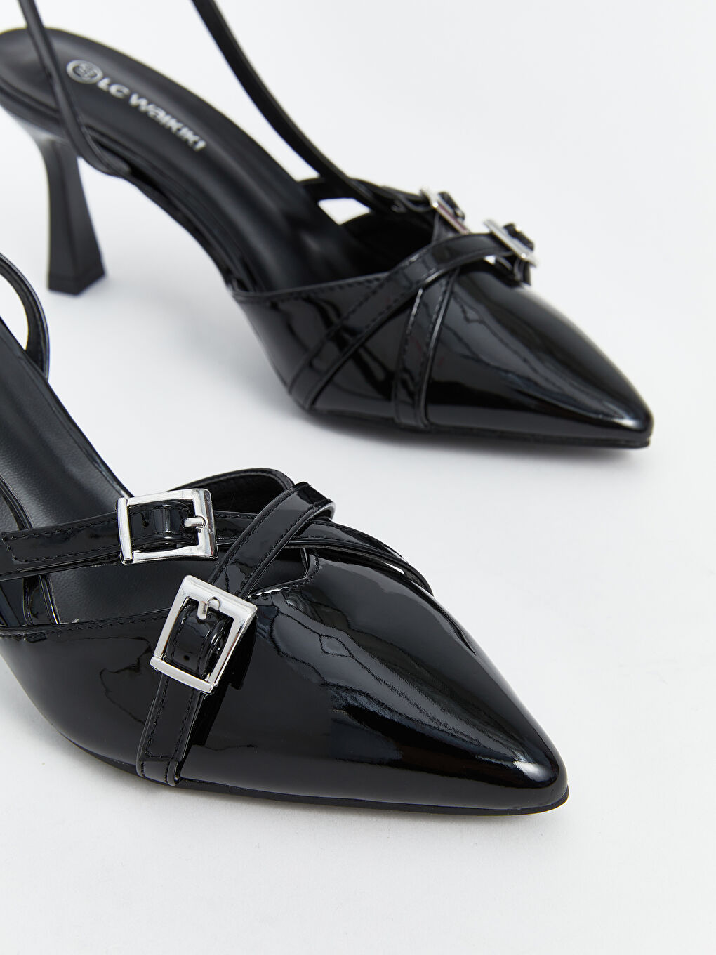 Faux Leather Pointed Toe Women's High Heels -S5AE67Z8-HUC