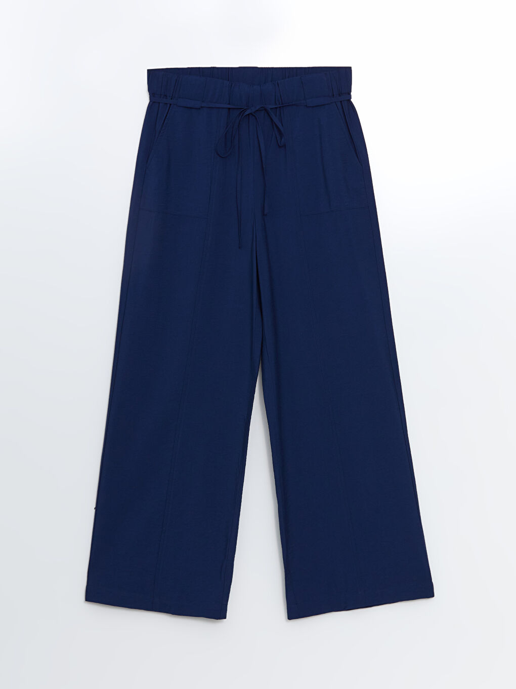 Ženske pantalone sa elastičnim pojasom i širokim nogavicama -S5AF01Z8-DHD
