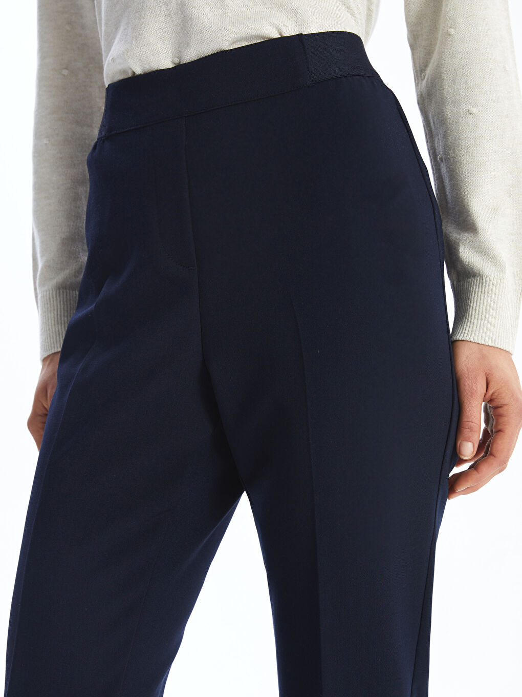 Pantalone za žene sa lastišem u struku -S5AF02Z8-E1J