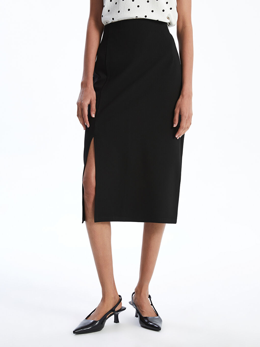 Slim Fit Women's Pencil Skirt -S5AF07Z8-CVL