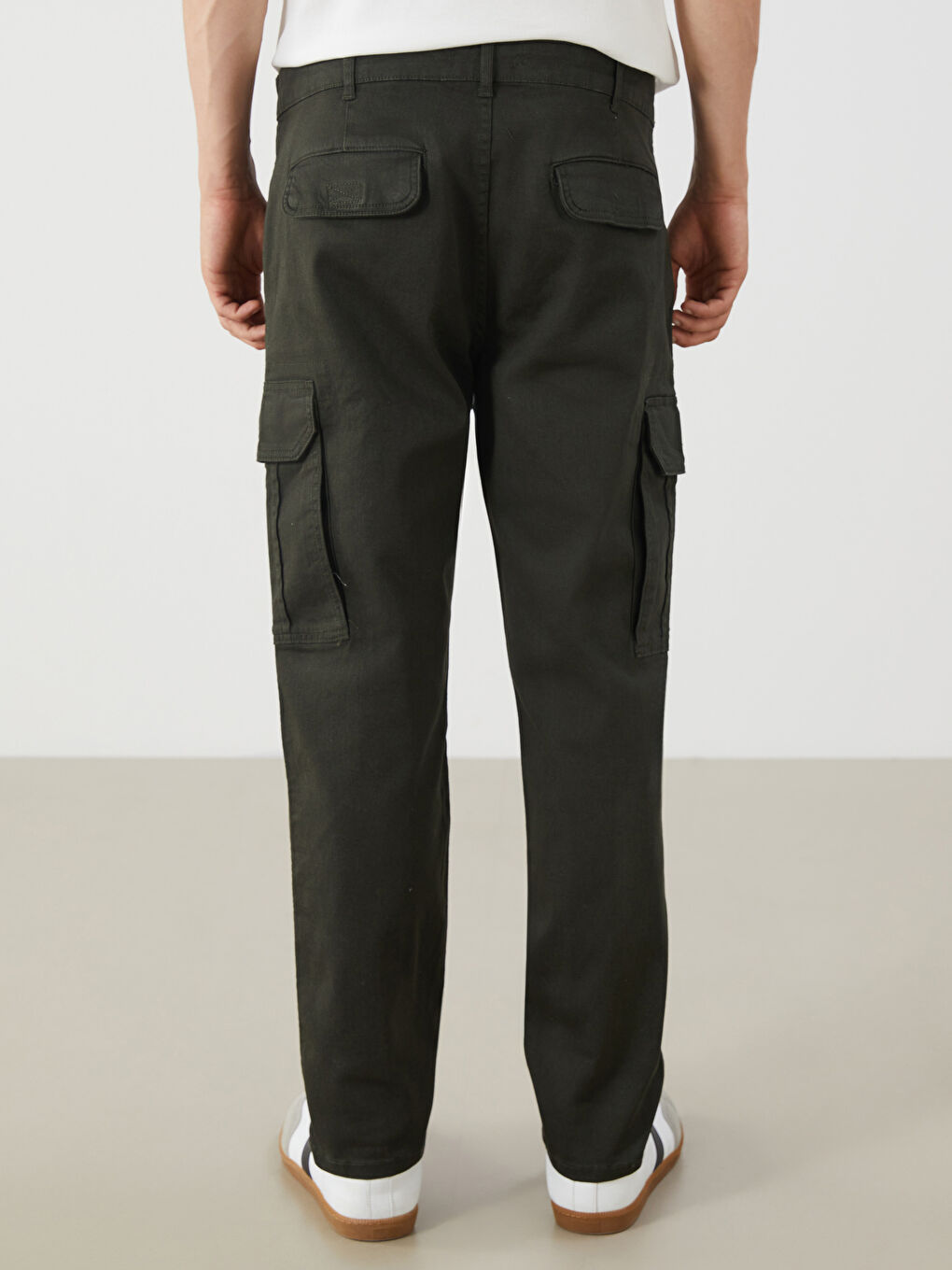 Standard Fit Men's Cargo Trousers-3