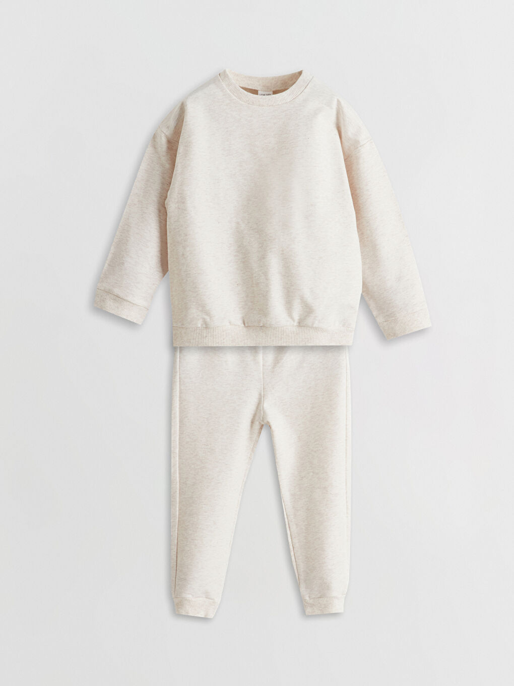 Crew Neck Basic Baby Boy Pajama Set -S5AF40Z1-D2Y